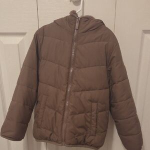 Abercrombie Kids Brown Puffer Jacket